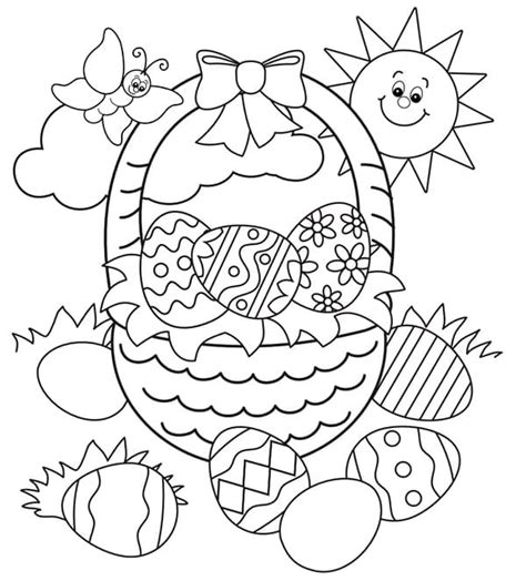 printable easter coloring page  print  color
