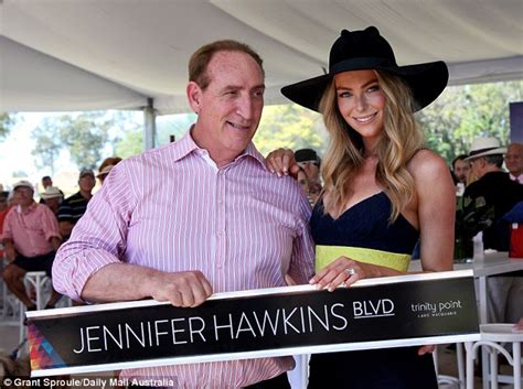 A Twist Of Lemon Jennifer Hawkins Flaunts Ample Cleavage