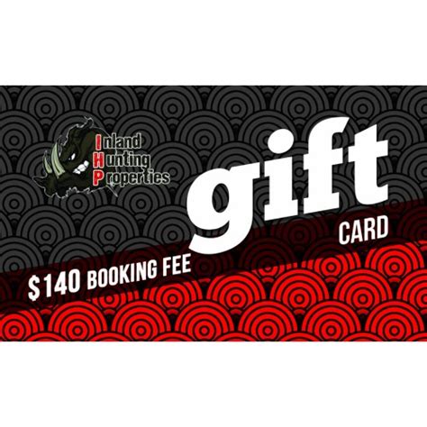 inland hunting properties  booking fee gift card