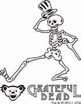 Grateful Skulls sketch template
