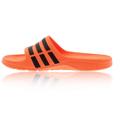 adidas duramo mens orange  sandals flip flop textured footbed durable  ebay