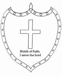 shield  faith coloring page beautiful  val shield coloring pages
