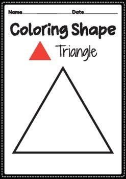 triangle coloring page  preschool kindergarten montessori