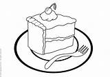 Pastries Cakes Coloring Print Pages sketch template