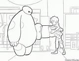 Baymax Hiro Coloriage Colorkid Pages sketch template