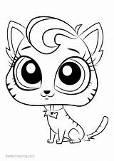 Pet Littlest Shop Coloring Pages Meow Draw Printable Drawing Kids Print Adults Step Color sketch template
