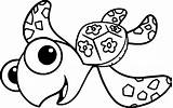 Nemo Finding Squirt Turtle Coloring Pages Drawing Sea Disney Getcolorings Paintingvalley Find Clipartmag Color sketch template