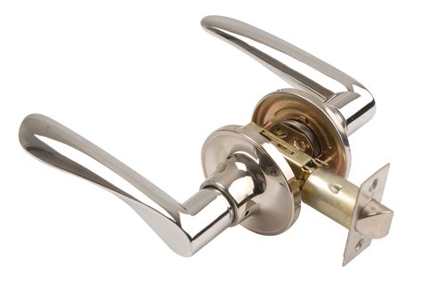 excel trident passage door lever handle   rose knob set replacement polished chrome