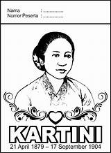 Mewarnai Kartini Ibu Wanita sketch template