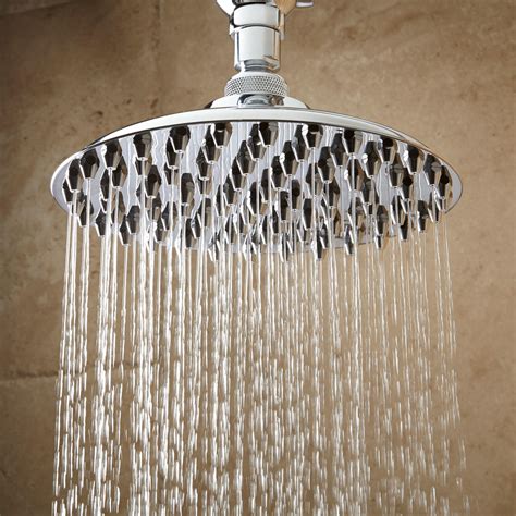bostonian rainfall nozzle shower head with s type arm showers