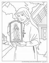 Mercy Faustina Sunday Sheets Kolorowanki Saint Kowalska Chaplet Katolicka Szkoła Artykuł sketch template