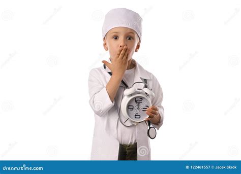 boy  medical uniform isolated  white stock image image  care