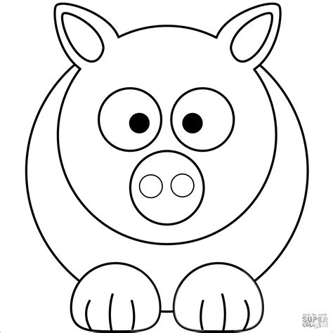 pig coloring pages coloringbay
