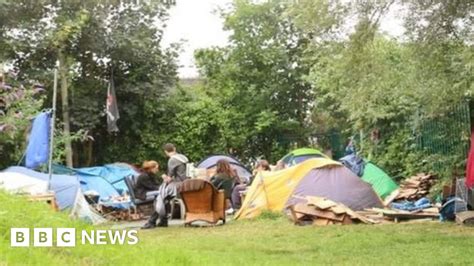 tent city community faces eviction  bristol park bbc news