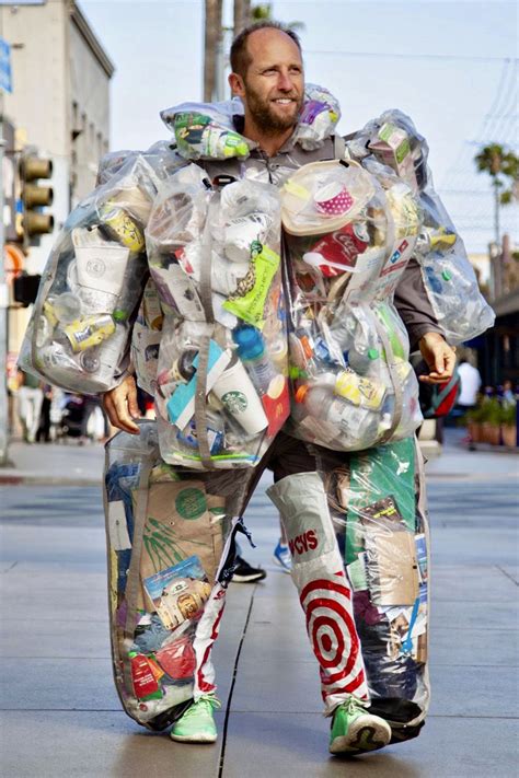 eco activist rob greenfield spent  days wearing  trash