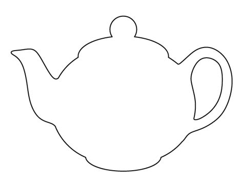 teapot template  printable printable word searches