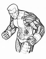 Colossus Coloring Pages Marvel Printable Comics Kids sketch template