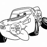 Mcqueen Lightning Coloring Side Pages Car Drawing Template Getdrawings Cartoon Cars sketch template