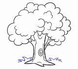 Tree Cartoon Draw Drawing Easy Kids Trees Coloring Step Pages Colouring Drawings Pencil Plant Printable Easydrawingguides Visit Animal Guides Grass sketch template