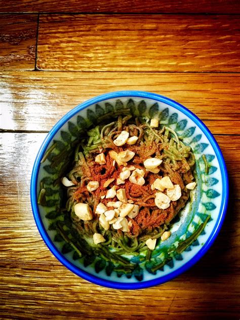 Healthy Sides Vegan Matcha Soba Noodles Peaceful Dumpling