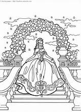 Prinzessin Miracle Schloss Malvorlage Princesses Cinderella sketch template