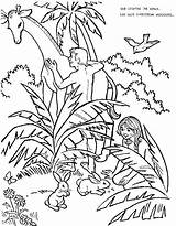 Coloring Eden Garden Pages Bible Adam Eve Creation Color School Drawing Sunday Kids Printable Colouring Crafts Activities Days Getcolorings Nt sketch template