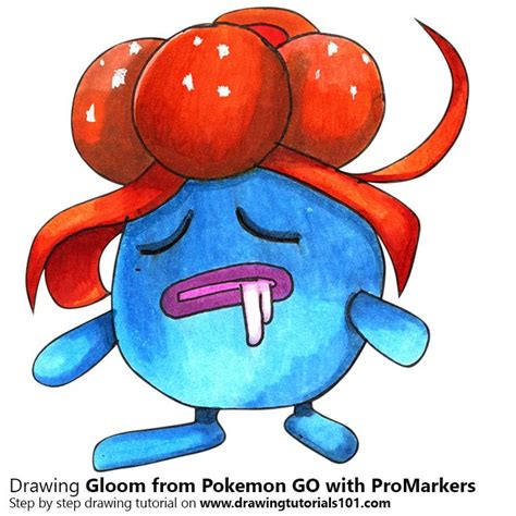 gloom  pokemon   promarkers speed drawing pokemon