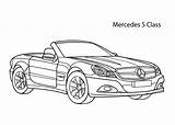 Coloring Mercedes Car Pages Benz Cars Kids Sports Super Cartoon 4kids Class Sheets Gtr sketch template