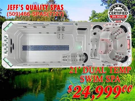 swim spa sale  dual temp swim spa   sale  spokane