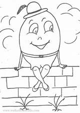 Humpty Dumpty Coloring Pages Sketch Colour Clipart Cartoons Popular Sketches Paintingvalley Library sketch template