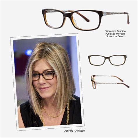 davis vision jennifer anistons glasses frame  face perfectly    specs