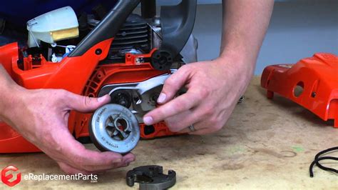 replace  clutch   chainsaw youtube