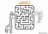 Stampare Labirinti Labirinto Pianetabambini Giraffa sketch template