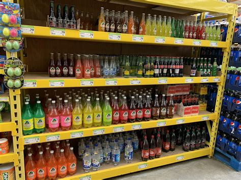 expanded mexican soda section   local supermarket