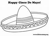Coloring Sombrero Hat Mexican Mayo Cinco Drawing Printable Pages Mexico Care Drawings Comments Getdrawings Paintingvalley Popular sketch template