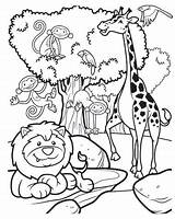 Safari Coloring Pages Animals African Printable Getcolorings Getdrawings Jeep Drawing Color Animal sketch template