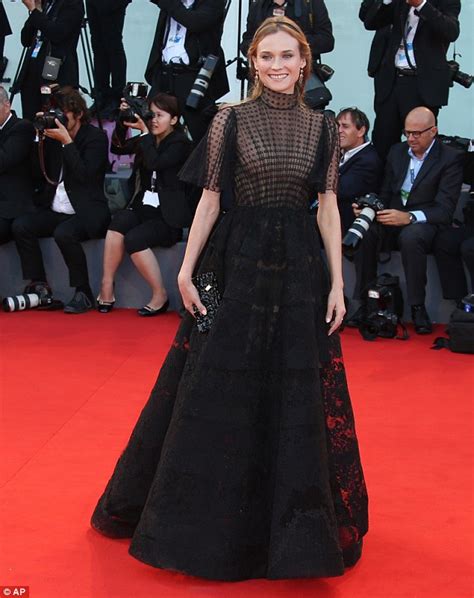 Diane Kruger Dons Dramatic Lace Gown For Conclusion Of Venice Film