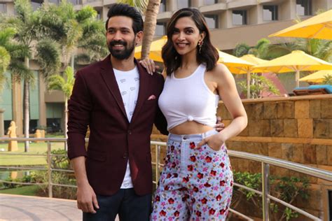 vikrant massey and deepika padukone during the promotions of their