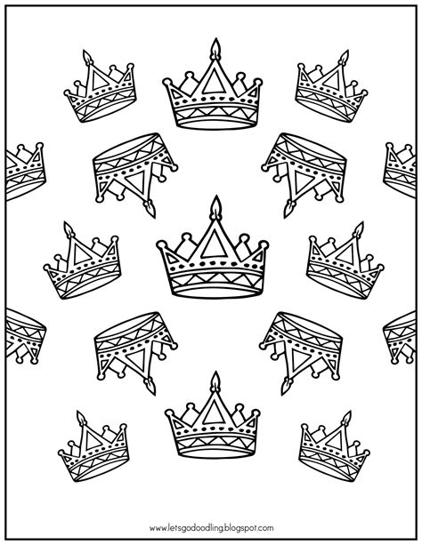 printable coloring page king crown