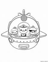 Octonauts Octonautes Coloriages Mewarnai Dessins Xavier Animes sketch template