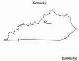 Kentucky Blank Printablemap sketch template