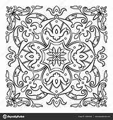 Mandala Element Zentangle Oriental Decorative Stock Illustration Vector Depositphotos sketch template