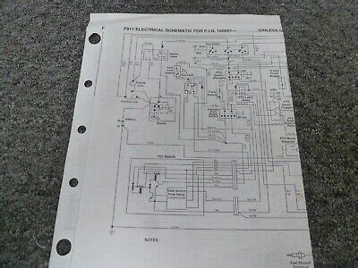 john deere  front mower electrical wiring diagrams manual sn   ebay