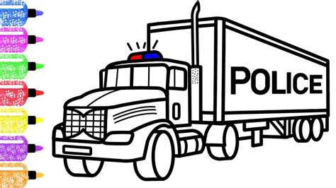monster truck police car coloring page   goodimgco