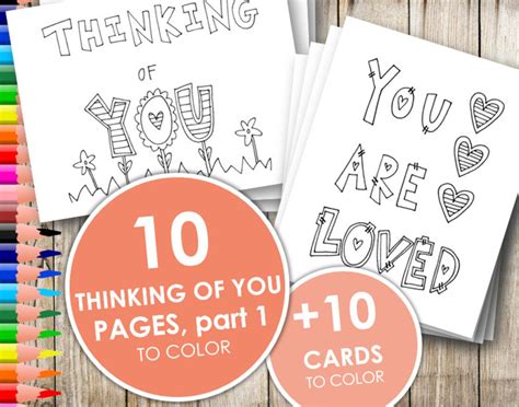 printable thinking   coloring pages  cards part  adult