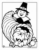 Coloring Thanksgiving Pilgrim Pages Printable Activity Printables Kids sketch template