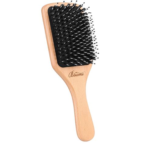 boar bristle hair brush hair brushes  thick long curly thin short dry hair  wooden paddle