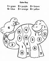 Color Number Kindergarten Numbers Worksheets Preschool Dinosaur Colorear Números Los Por Printable Kids Choose Board Niños Animales sketch template