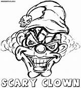 Clown Bozo Clowns Coloringideas sketch template