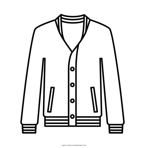 varsity jacket coloring page ultra coloring pages